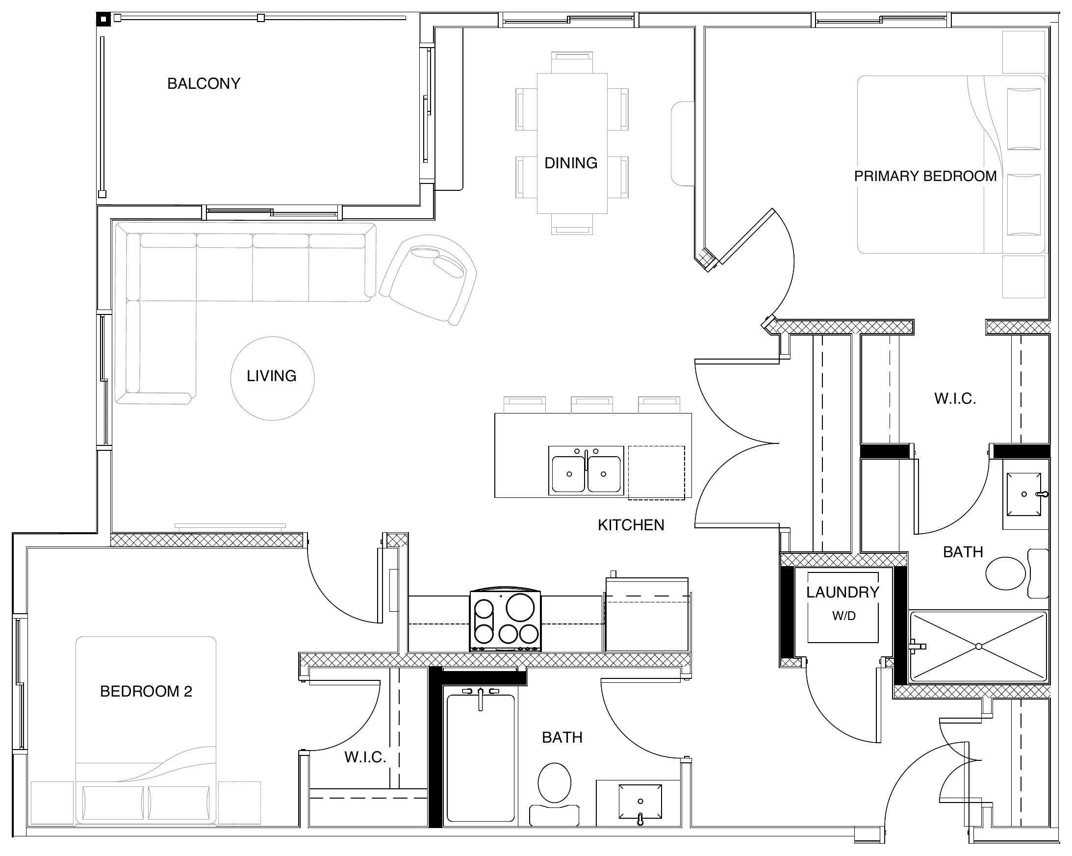 Pier (Plan C1) floor plan
